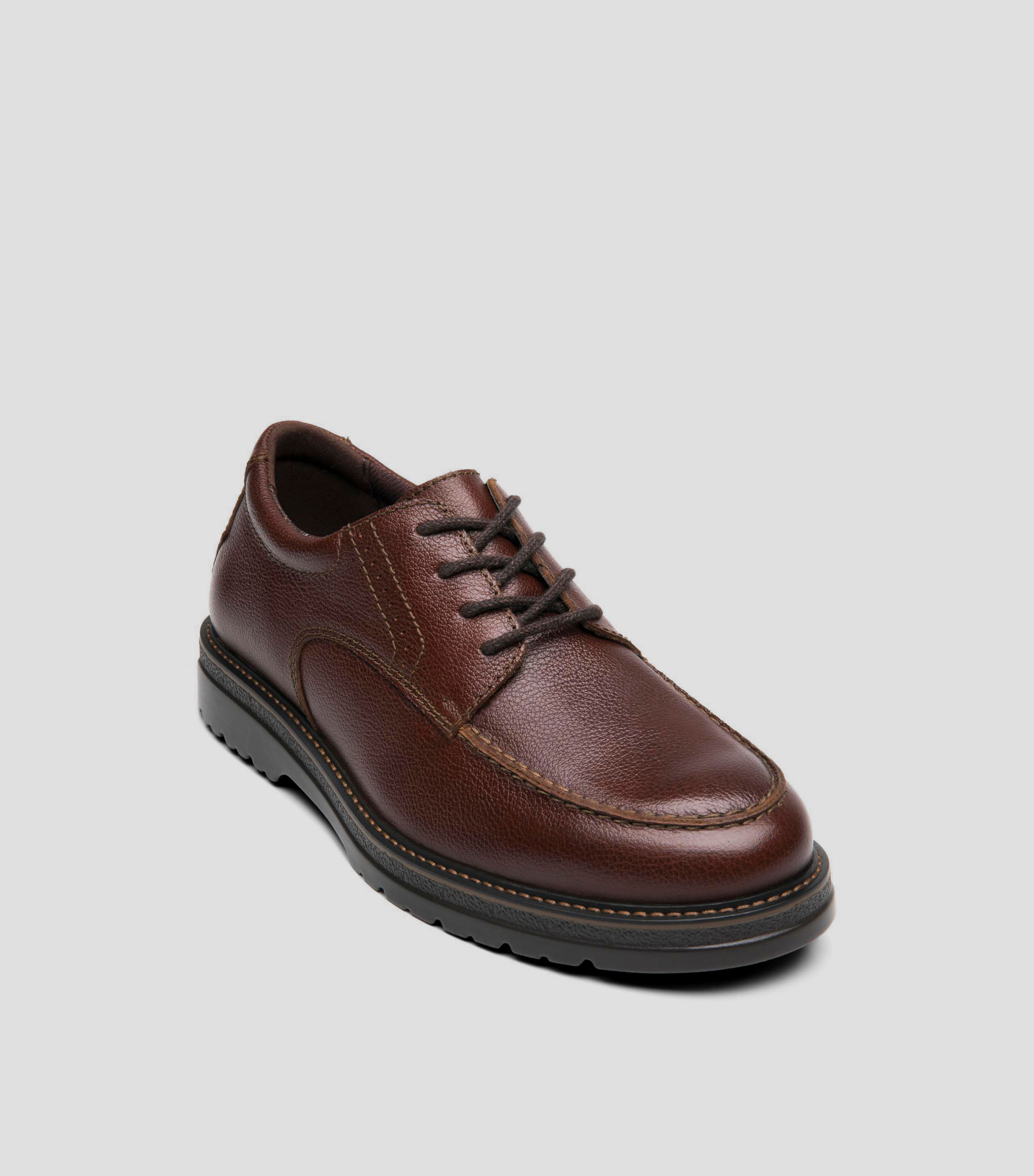 Zapatos casuales Jarek en piel con tacón bajo ancho Hombre